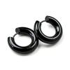 Fashion hip-hop hiphop rap bold thickened big earring Men wide earrings single titanium steel stud earrings Fancy