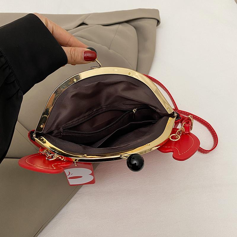 Damen Krabben Schultertasche - Verstellbarer Schultergurt, Glänzende rote krabbenförmige Clutch, Lustige Tier-Umhängetasche, Leicht, Modisch und kreativ