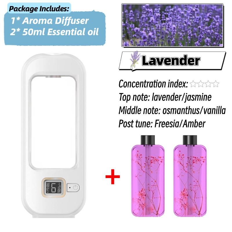 6 Moduser Aromadiffuser H3 Veggmontert Luftfriskerdispenser Duft Eterisk Olje Luftfukter Aromaterapi USB Oppladbar For Hjem Soverom