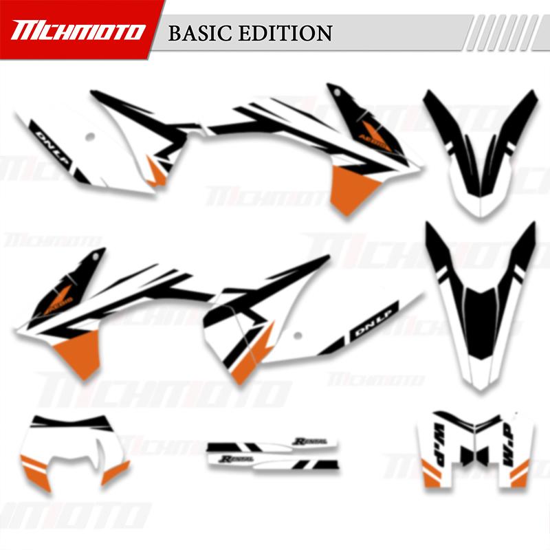 MCHMFG For KTM SX SXF 2011 2012 EXC EXC-F 2012 2013 Full Graphics Decals Stickers Kits Number Name Backgrounds