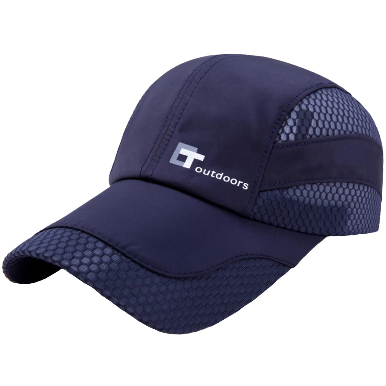 

CZA480 [White Fang] Hat, Cap, Sunshade, Outdoor, Quick-Drying, Mesh, Sports, Sunshade, Lightweight, Men s, (Navy)