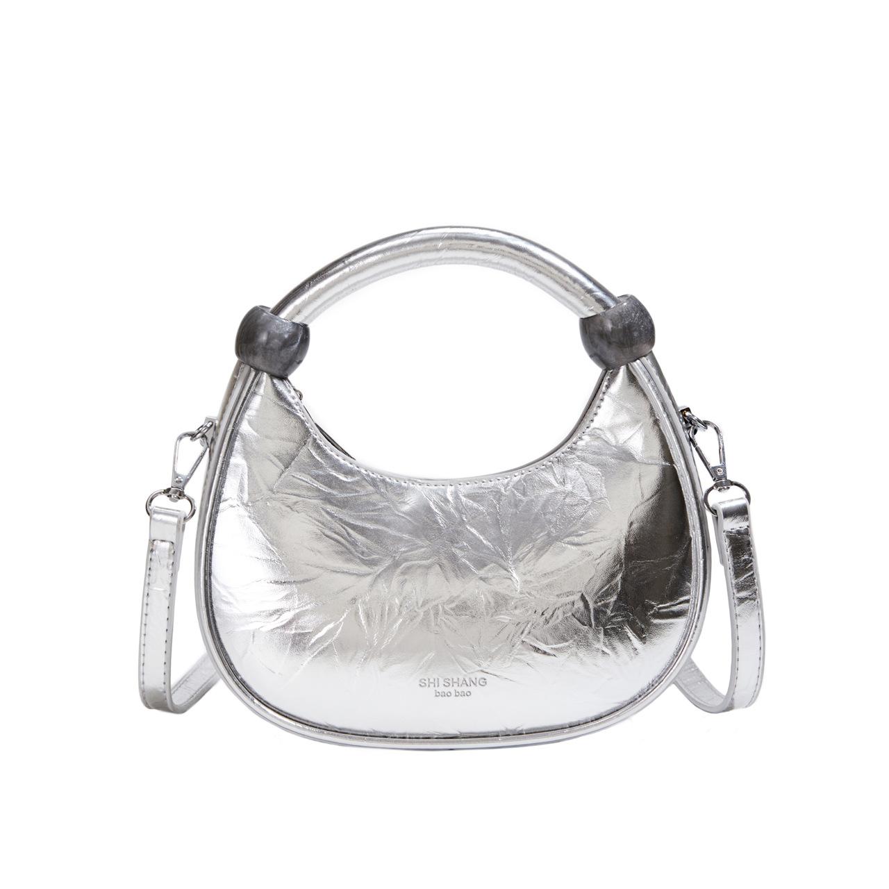 

Crossbody Bag New Women s Handbag Fashion Handbag Versatile Shoulder Bag серебряный