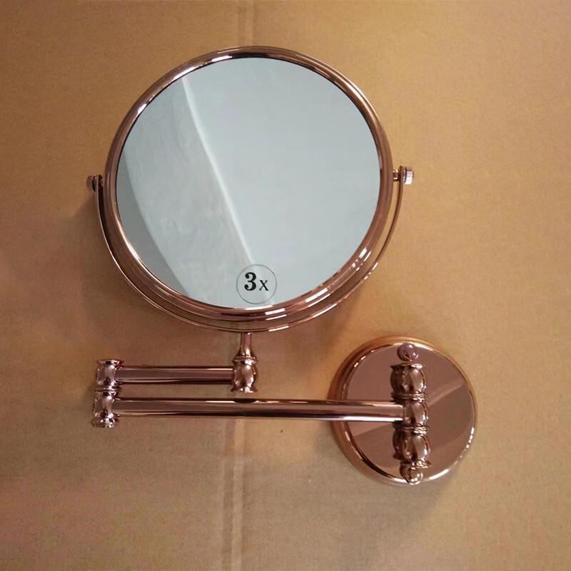 LED Illuminated Wall-Mounted Folding Makeup Mirror