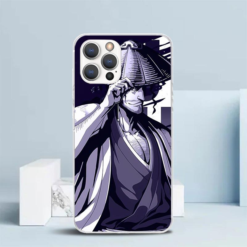 Bleach Kyoraku Shunsui Phone Case For IPhone 16 17 Air 16E 15 14 Plus 13 Mini 12 11 Pro Max 7 8 + SE 2020 Soft TPU Back Cover 16