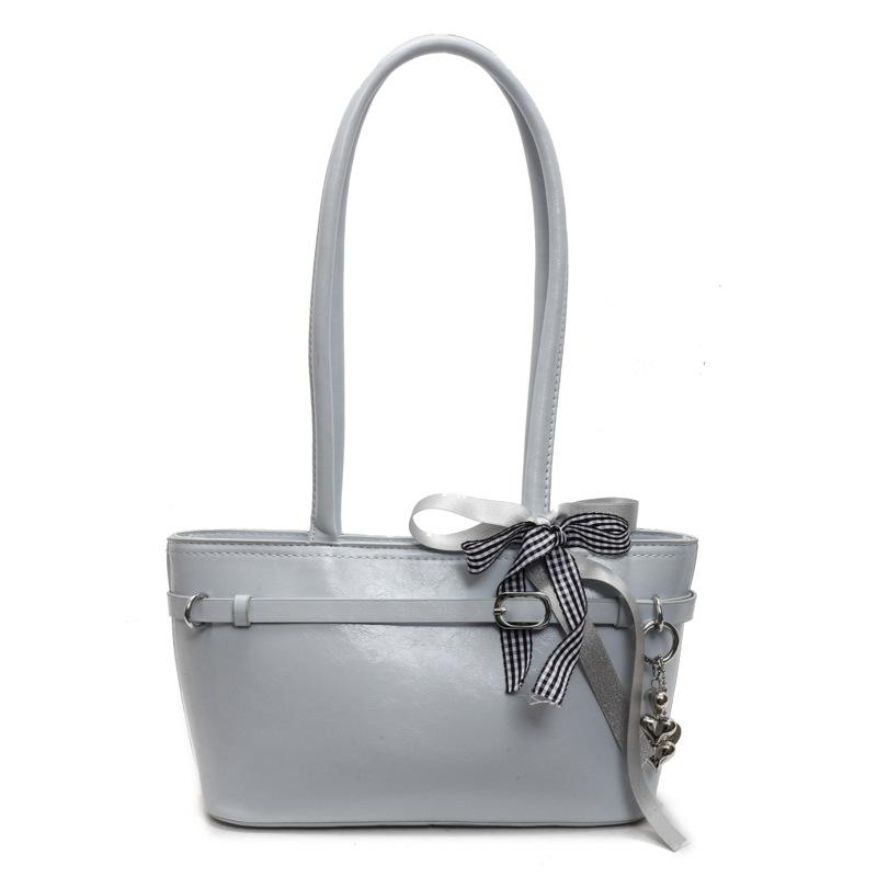 

High-quality new Korean version, simple niche underarm vegetable basket bag, advanced texture oil wax leather fashion shoulder women s bag синий