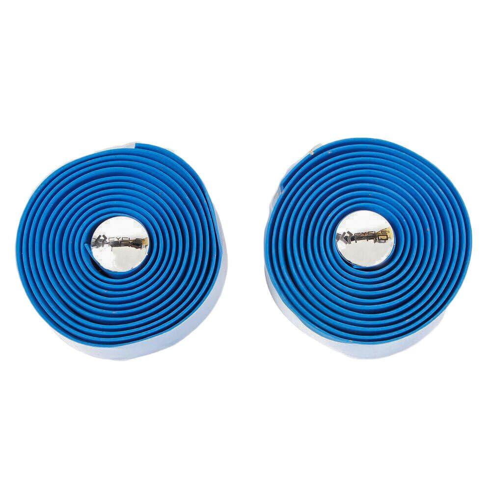 

CYCLE PRO Cork Bar Cushioned Classic Cork for Drop Fixed and Includes End Caps and Tape Tape, Blue, EVA, Style, Handlebars, Road, Track, Gear,