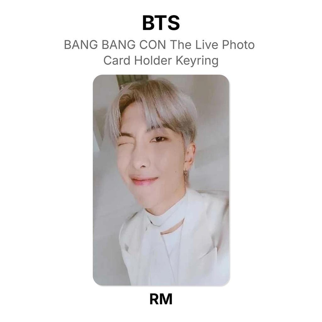 BTS BANG BANG CON The Live Photo Card Holder Keyring Official Photocard