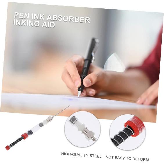 3pcs Fountain Pen Converter Whelping Kit Cleaning Kits Cleaning Tools Ink Absorbers Fills Fountain Pen Filler Pen Spring Filler Plastic Black With