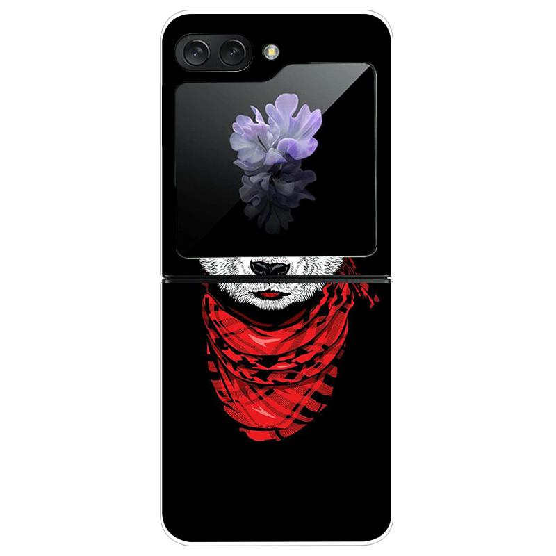 Transparent Case For Samsung Z Flip7 5G Fashion Printing Hard PC Clear Phone Cover For Galaxy Z Flip 7 Protective Fundas Shells