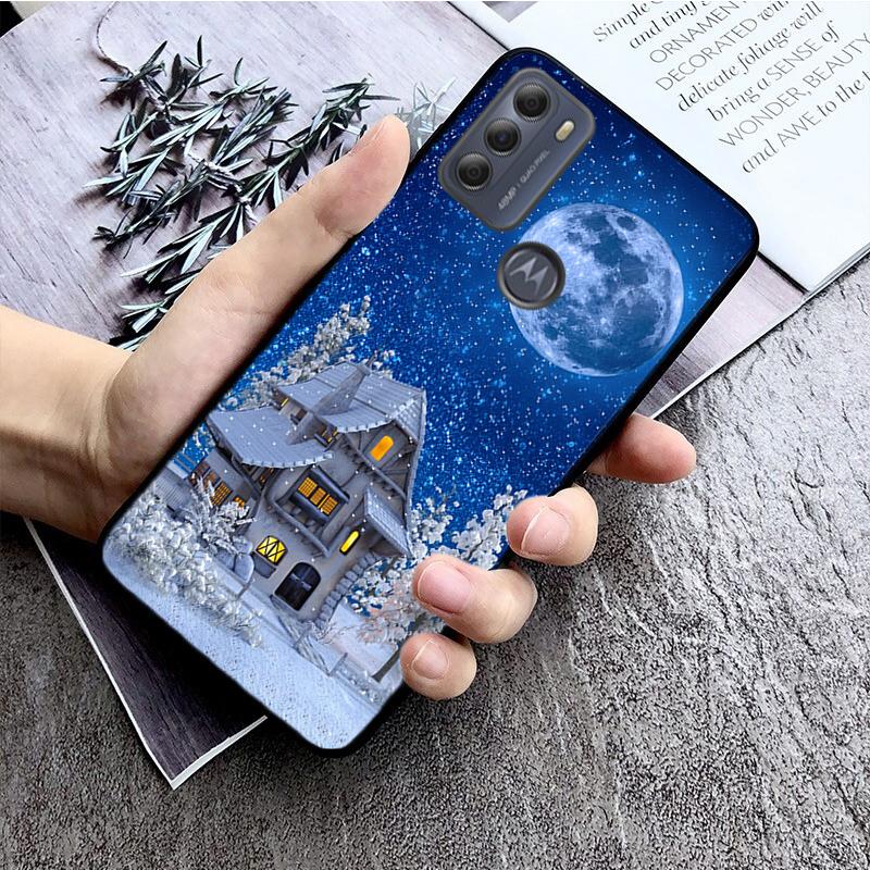 

Чехол для телефона «Зимний снег с Рождеством» для Motorola Moto G22 G60 G52 G9 G7 Plus G8 Power G100 G Stylus G30 G10 GPure Moto G100