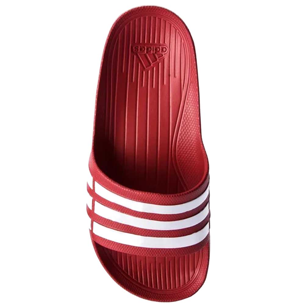 Adidas Duramo Slide Collegiate Unisexové Sandály Červené Collegiate-Red Bílé G15886