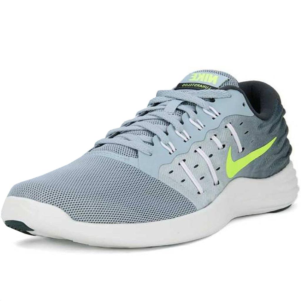 Nike LunarStelos Bequeme Stoßdämpfung Strapazierfähig Low-Top Lässige Laufschuhe Herren Sneaker Grau 844591-403