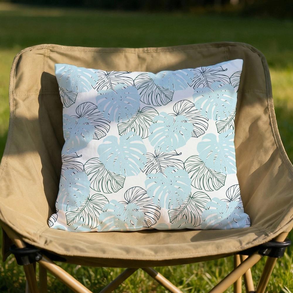 Tropical Palm Leaves Cushion Cover Soft Reversible Durable Pillow Cover MultiScene Use for Home Car Daily Comfort