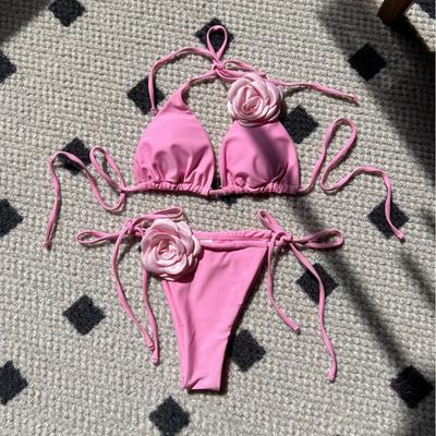Costume da Bagno Sexy Due Pezzi Bikini Estivi Senza Spalline Brazilian Thong Biquini Traje De Bano Monocolore Costume da Bagno Due Pezzi da Donna