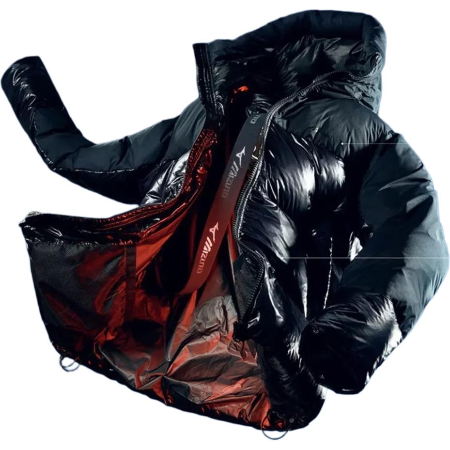 Mizuno Hooded Windproof Water-Repellent Goose Down Insulated Jacket Men Jacket Black D2CN24M8-09