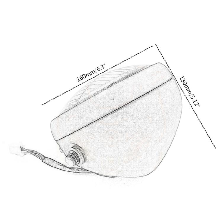 5,75" Gelber Retro-Motorradscheinwerfer