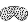 Dalmatians Dog Print Printed Sleep Eye Mask Soft Blindfold Eye Cover with Adjustable Strap Night Eyeshade Travel Nap for Men Women