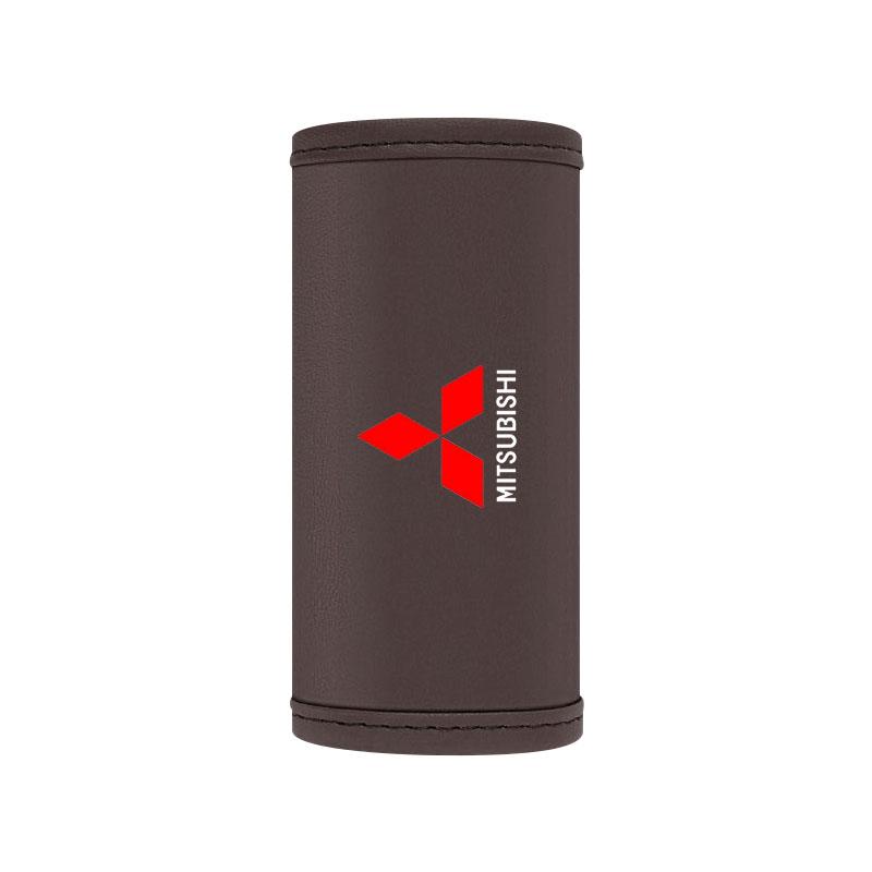 Skórzana Pokrywa Podłokietnika z Logo Samochodu Pokrowce Ochronne na Uchwyt Dachowy Dla Mitsubishi Asx Lancer Outlander Pajero Ralliart Akcesoria Stylizacja Samochodu