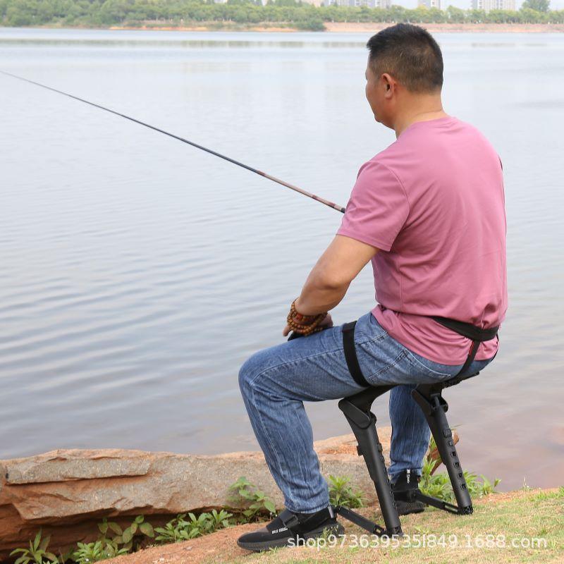 

Экзоскелет Носимый Спортивный Легкий Складной Стул Рыбалка Складной Табурет Уличный Портативный Дорожный Многофункциональное Сиденье Новый чёрный