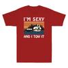 Im Sexy and I Tow It Funny Caravan Camping Trailer Vintage Retro Unisexs TShirt