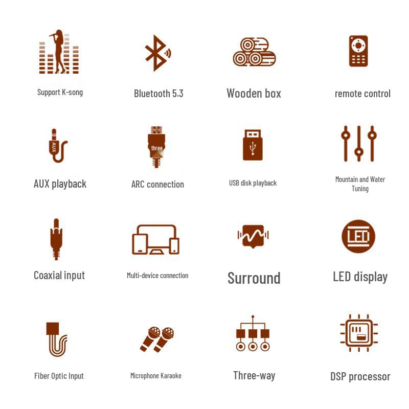 SANSUI All-in-One Home KTV Entertainment System CN Plug (adapter Included)