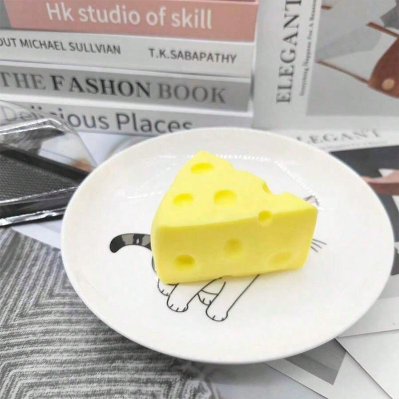 1pc Cheese & Milk Squishy Stress Relief Toy Stress Relief Toy Party Favors Squeeze Ball Sensory Toys