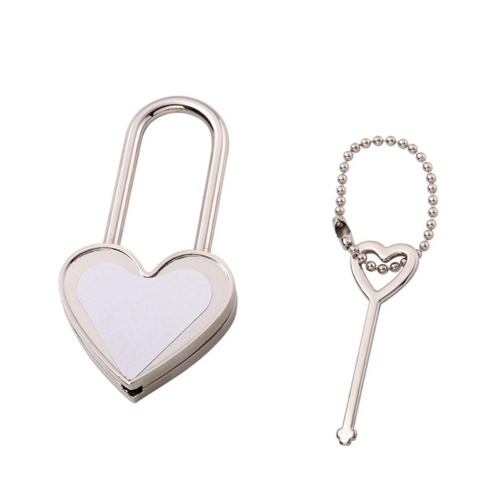 Square Shaped Thermal Transfer Lock Round Shaped Heart Shaped Lock Love Lock  Tourist Attraction