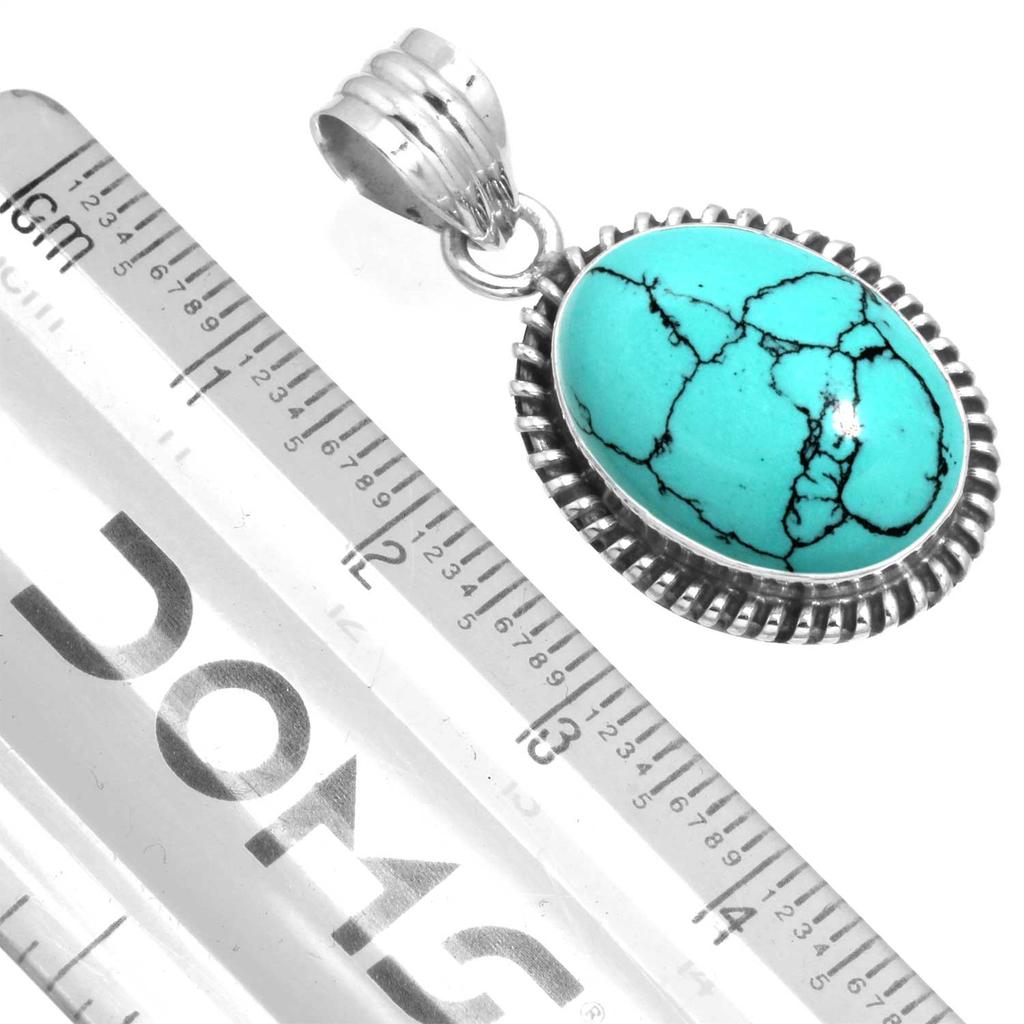 925 Sterling Silver Pendant Women Gemstone Handmade Jewelry Valentine's Day Gift Blue Green Purple Copper Turquoise Pearl Lapis Mother Of Pearl