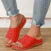 Breathable Hollow Woven Slide Sandals for Women Lightweight Slip On Casual Beach Shoes Comfortable Outdoor Flats