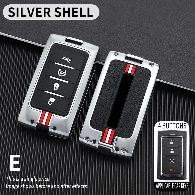 Zinc Alloy Car Key Case Cover Shell Fob for Jeep Wagoneer 2025- 2025 for Grand Cherokee L 2020 2025 2025 Key Chains Accessories