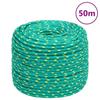 152709 vidaXL Boat Rope Green 6 Mm 50 M Polypropylene