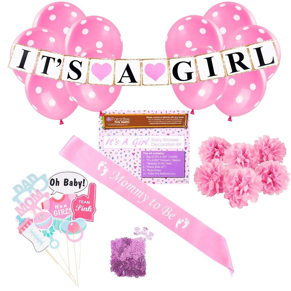 Baby Shower Party Decorations Kit It S A Boy Girl Blue Pink Theme