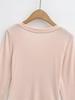 Korean V-Neck Long-Sleeve Slim Fit Sheer T-Shirt for Women - Autumn Essential
