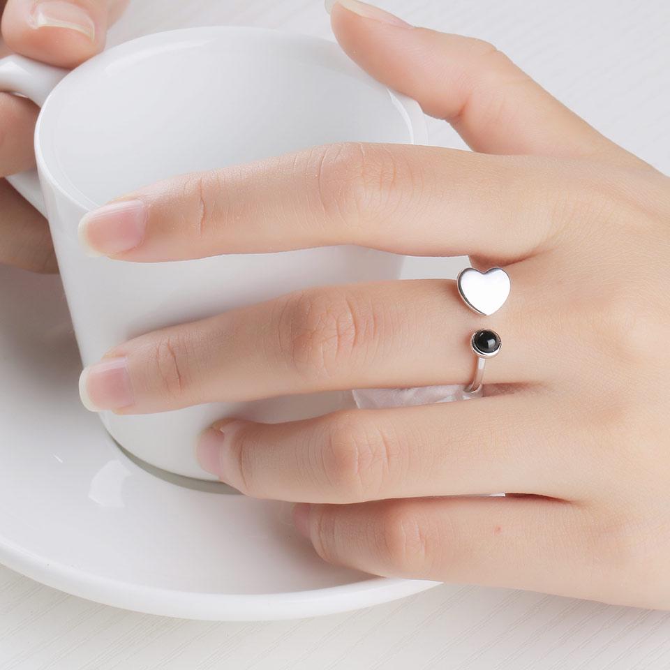 Umcho Natural Agate Gemstone 925 Ring