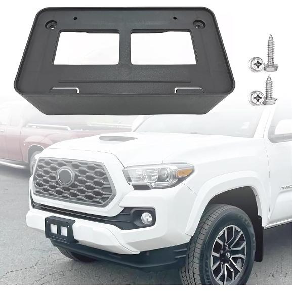 Front License Plate Frame For Toyota Tacoma 2016 2017 2018      Front Bumper License Plate Holder Mounting Bracket Cover Replace # 7510104010