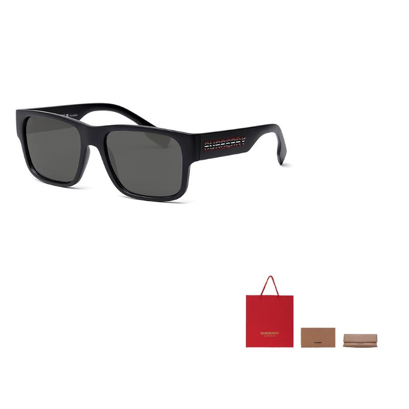 

Burberry Collector s Logo Campaign Nylon Square Sunglasses Unisex Couple 57 чёрный