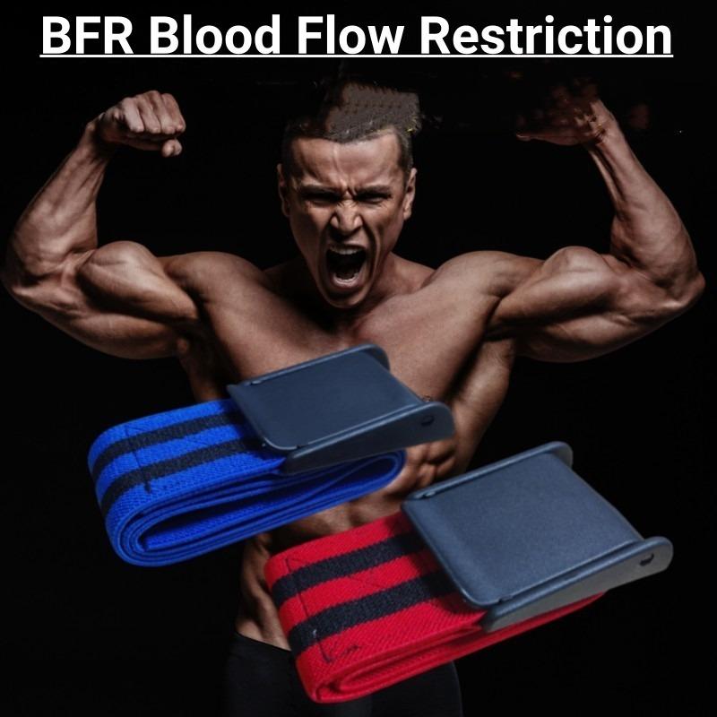 1 Pair BFR Rigid Blood Flow Restriction Band for Arms Legs Glutes BFR Training Workout Occlusion Bands for Men and Women