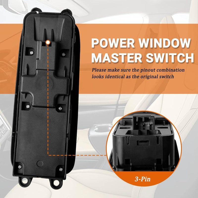 

Master Power Window Switch Compatible with Volvo 2007-2016 S80/2008-2010 V70/2008-2016 XC70 Replacement 31453232 31376495