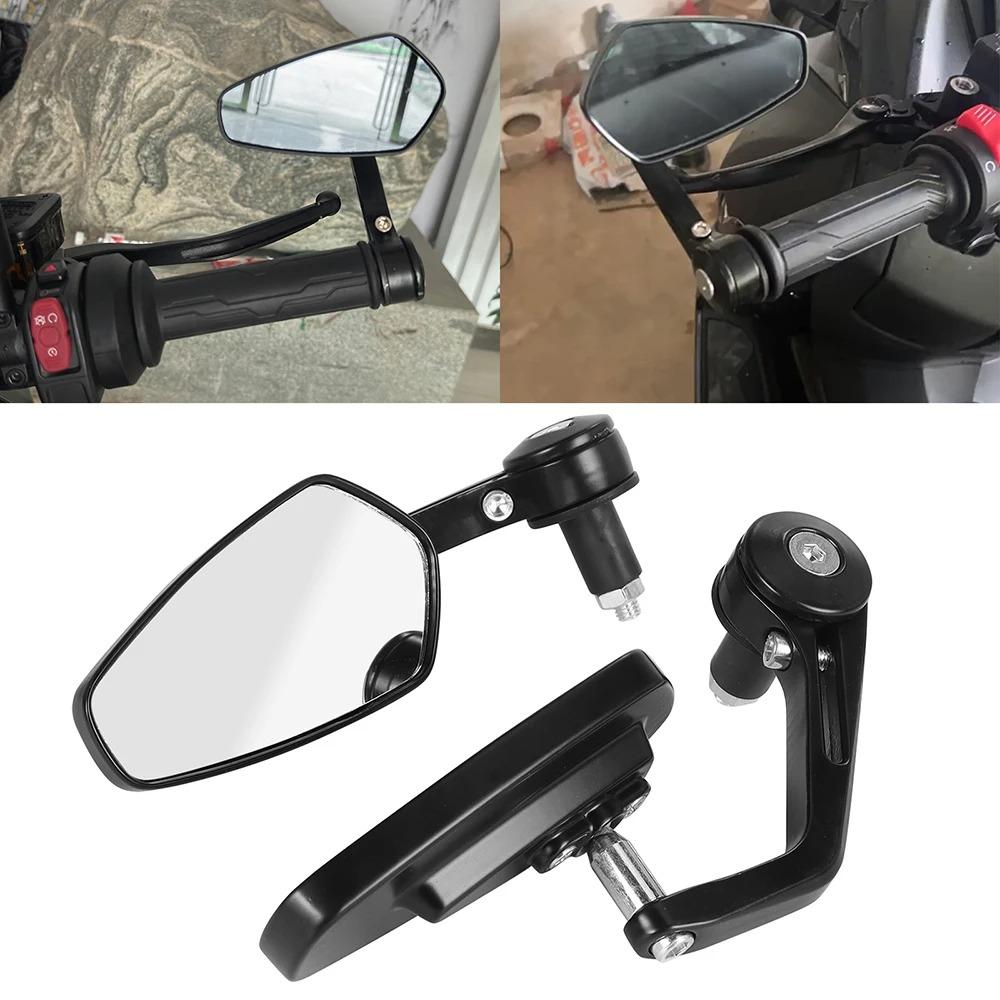 Universal Motorcycle Rearview Side Mirror 7/8'' Handlebar Bar End Mirrors For Scooter Electric Bike Motocross