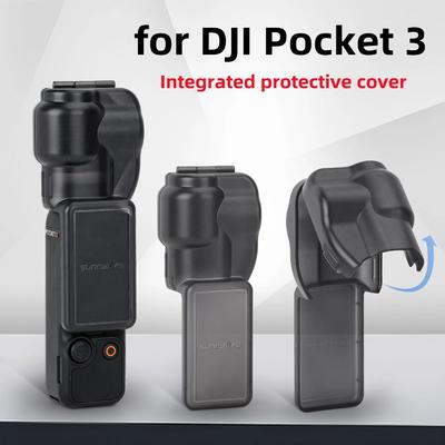 PC Protective Cover for DJI Osmo Pocket 3 Flip Cover Design Screen Protective Case Dsutproof Anti-Scratch Lens Cover Accessories