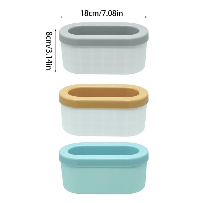 Large Ice Cube Container with Lid Convenient Ice Buckets Cup Molds Silicones Ice Lattices Storage Box for Beverages