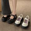 Jk Mary Jane kleine Lederschuhe Damen Frühling und Sommer 2025 neu Student Plateau schwarz vielseitig britischer Stil Einzelschuhe Tide