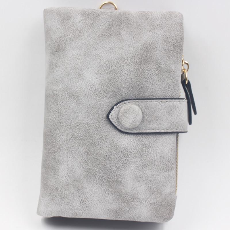 Yiren Beibei Frosted Women's Retro Tri-fold Wallet with Multi-Card Holder