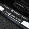 4Pcs Car Door Plate Carbon Fiber Threshold Protector Sticker Decals For Buick Regal GS GL6 GL8 Avenir Lacrosse Riviera Envision Lesabre Velite