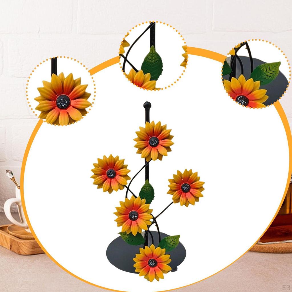 -standing Flower-shaped Paper Towel Holder, Countertop Vertical Tissue