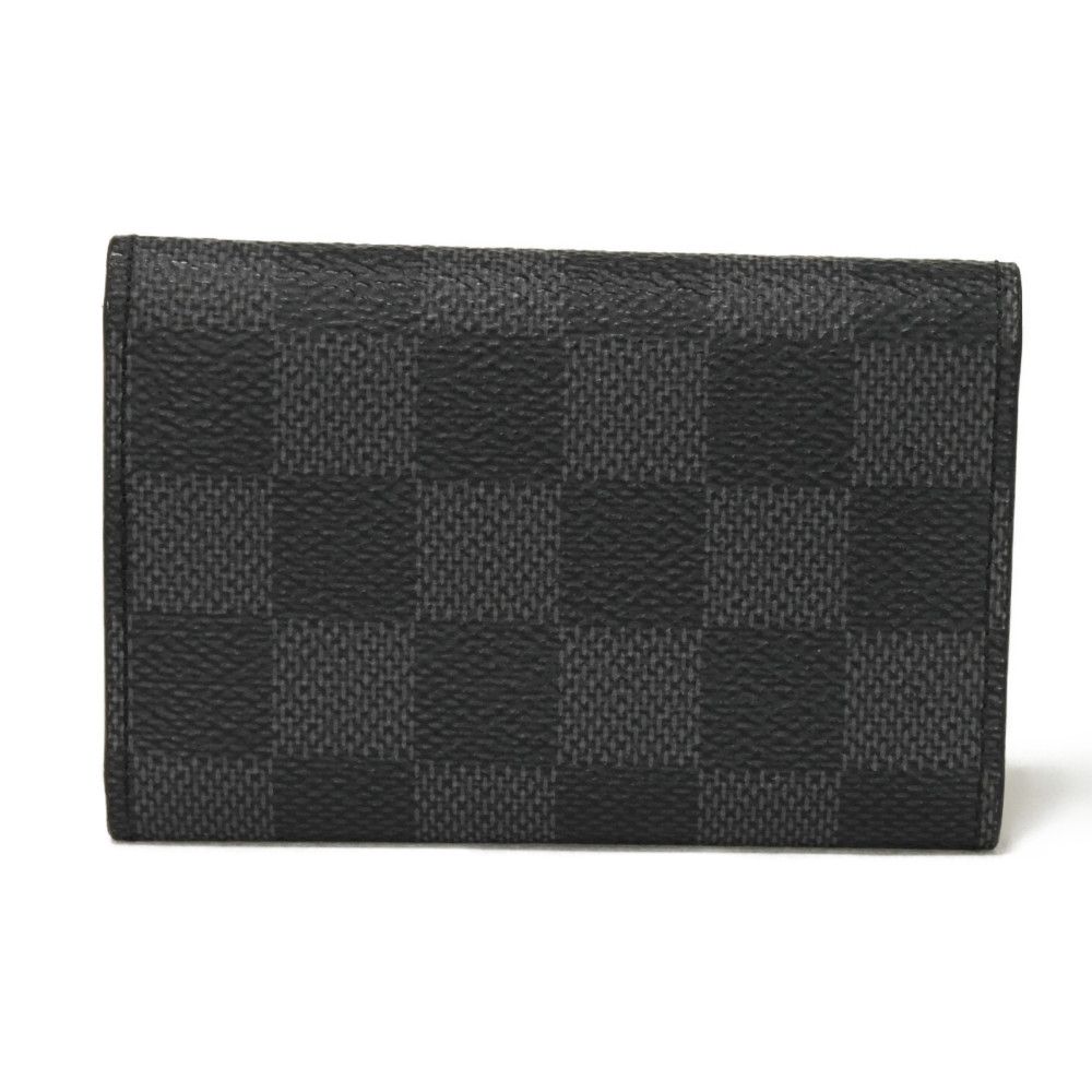 Used 12564 Multicles 6 N62662 7949 Old Model Logo Black Gray 6-Row Black Damier Graphite Noir Men's from Japan AUTHENTIC
