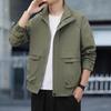 Simple Versatile Stand Collar Men's Jacket Korean Style Trendy Men's Clothing New Spring Autumn Fashion Brand Jacket Stylish
