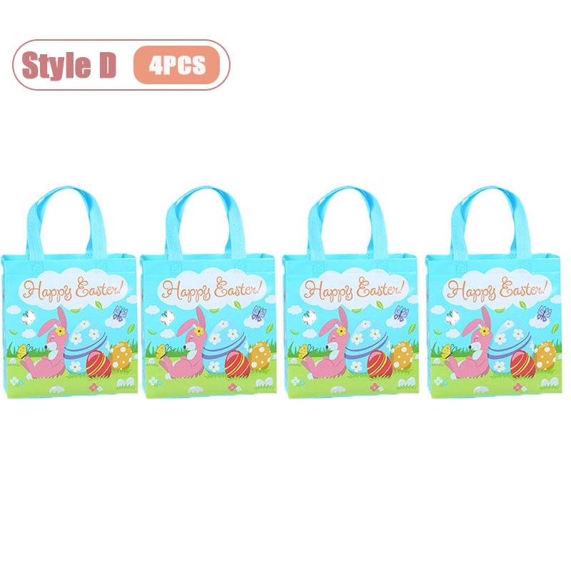 

4-40PCS Easter Themed Non Woven Bags Collection Holiday Gift Bags Valentines Party Packaging Shopping Tote Waterproof Decor 23x22x11cm