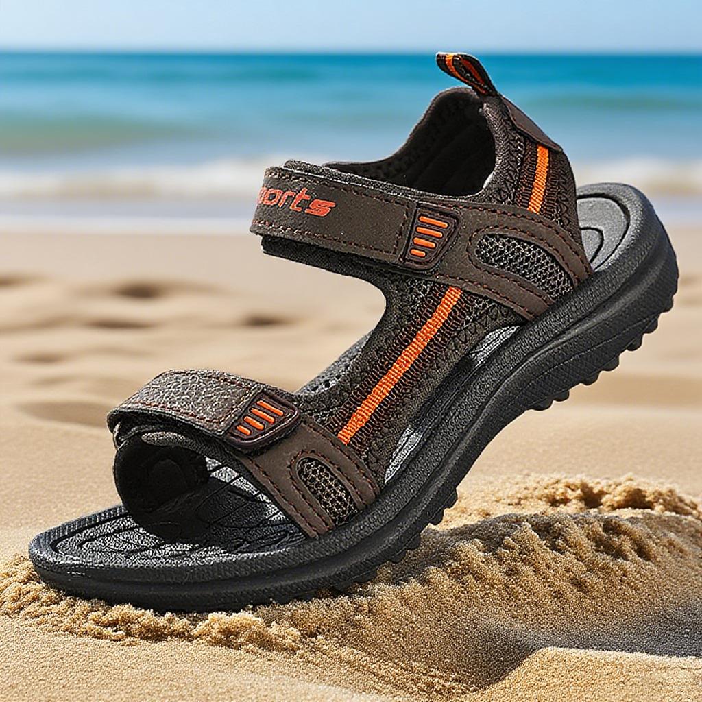 Summer Kids Sandals Baby Shoes Fashion Girls Boys Soft Sole Non-slip Boys Girls Sandals Toddler Children s Shoes Summer Outdoor 30 коричневый