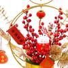 Chinese Year Ornaments Desk Night Light Lighted Artificial Potted Flower for Wedding